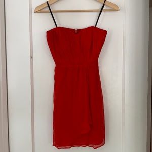 Cynthia Vincent strapless silk mini dress